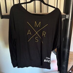 L National Geographic Black and Yellow Mars Shirt